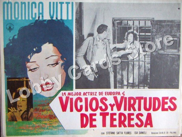 MONICA VITTI -/ VICIOS Y VIRTUDES DE TERESA